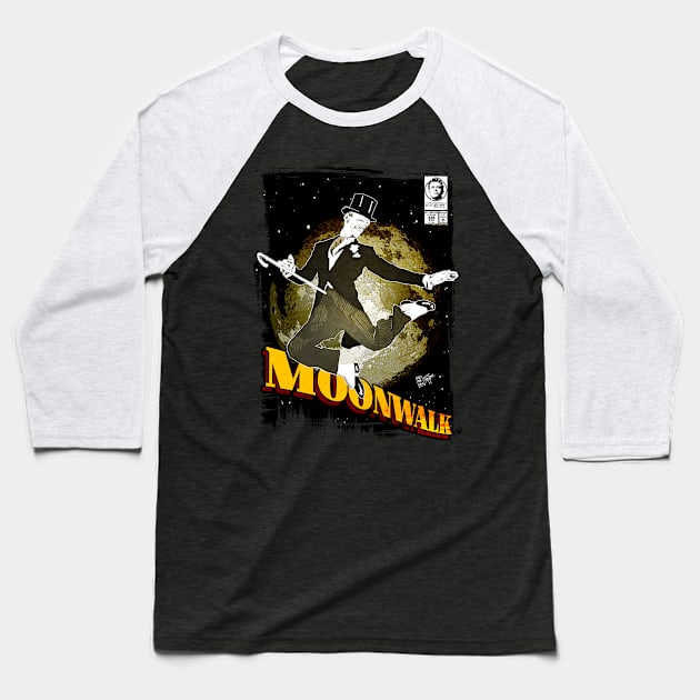 moon Baseball T-Shirt by LittleBastard